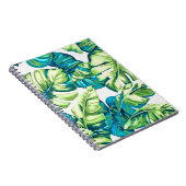 バカラフルナ葉ナとモンステラの熱帯の ノートブック (右側)