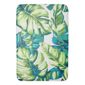 バカラフルナ葉ナとモンステラの熱帯の バスマット (正面縦)