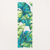 バカラフルナ葉ナとモンステラの熱帯の ヨガマット (正面)
