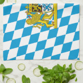 バカラフルバリ国旗 キッチンタオル (折り畳み)