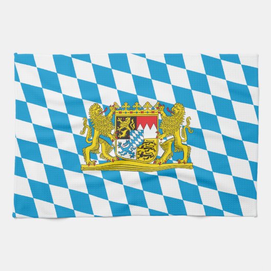 バカラフルバリ国旗 キッチンタオル (横)