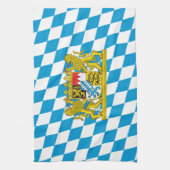 バカラフルバリ国旗 キッチンタオル (縦)