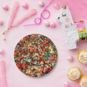 バカラフルブルガム紙プレート ペーパープレート (パーティー)