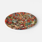 バカラフルブルガム紙プレート ペーパープレート (アングル)