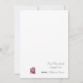 バカラフルレンタインアートフラットホリデーカード シーズンカード (裏面)