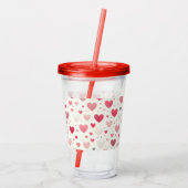 バカラフルンタインハート アクリルタンブラー (裏面)