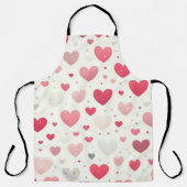 バカラフルンタインハート エプロン (正面)