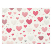 バカラフルンタインハート テーブルクロス (正面(横))