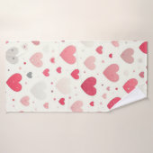 バカラフルンタインハート バスタオル (バスタオル)