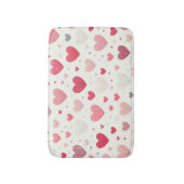 バカラフルンタインハート バスマット (正面縦)