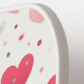 バカラフルンタインハート ピックルボールラケット (左詳細)