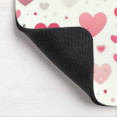 バカラフルンタインハート マウスパッド (コーナー)