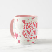 バカラフルンタインハート マグカップ (正面左)
