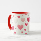 バカラフルンタインハート マグカップ (正面左)