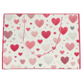 バカラフルンタインハート ラージペーパーバッグ (正面)