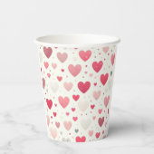 バカラフルンタインハート 紙コップ (裏面)
