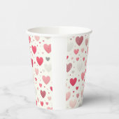 バカラフルンタインハート 紙コップ (左)
