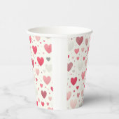 バカラフルンタインハート 紙コップ (右)