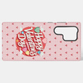 バカラフルンタインハート SAMSUNG GALAXYケース (裏面横)