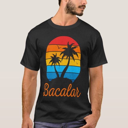 バカラル メキシコ ファミリー バケーション ビーチ トロピカル Tシャツ (正面)