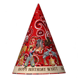 バカルーカウボーイ誕生日パーティーボーイズナーズかわいい パーティーハット