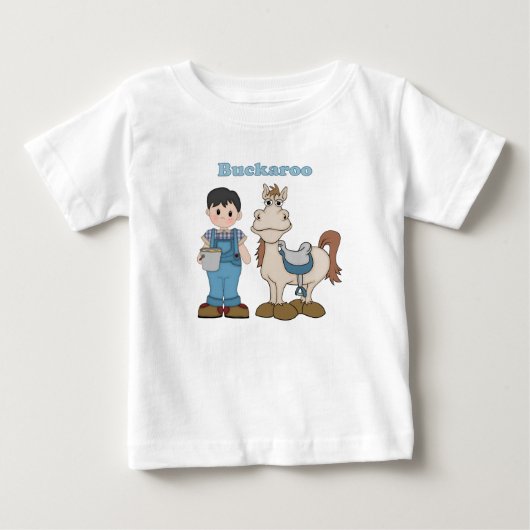 バカロウカウボーイ ベビーTシャツ (正面)