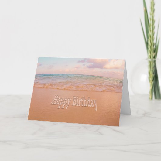 バカンスの誕生日おめでとうカード カード (正面)
