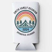 バカンスパーソナライズされたアンドキャンプ スリム缶クーラー (正面)