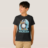 バカンスペンギンサーフボード Tシャツ (正面フル)