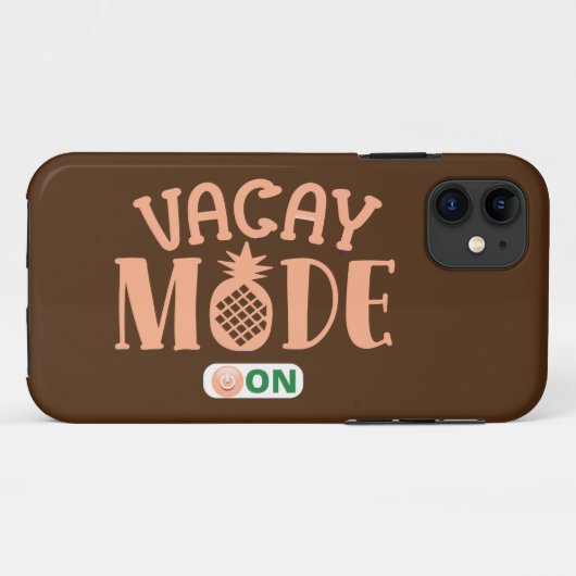 バカンスモードオン 楽しい休日 バケーション Case-Mate iPhoneケース (裏面(横))