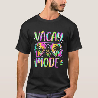 バカンスモード バケーション サマー クルーズ ヤシの木 逃避行 Tシャツ
