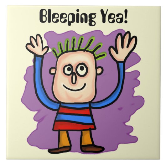 バカ野郎！セラミックタイル タイル (正面)