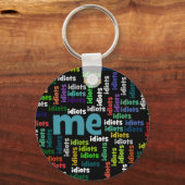 バカ集団に完全に囲まれる キーホルダー (正面)