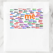 バカ集団に完全に囲まれる 長方形シール (バッグ)