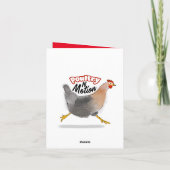 バカ鳥おばさんのクリスマスカード　楽しいチキマス！ カード (裏面)