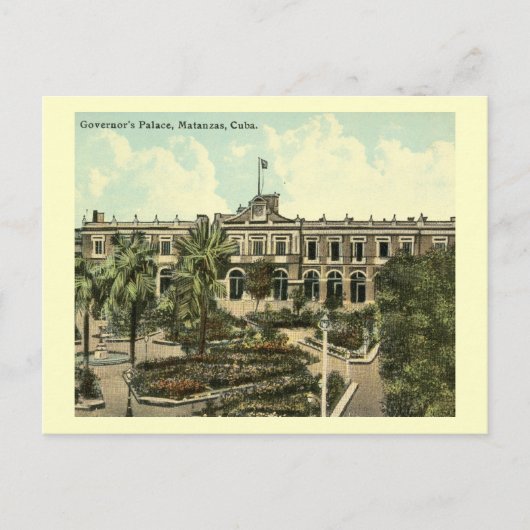 バガバナズパレス、マタンザス、キューバヴィンテージ ポストカード (正面)