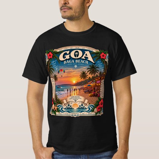 バガビーチ - 陽光、砂浜、魂 🏖️ Tシャツ (正面)