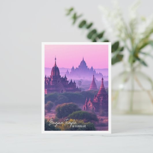 バガンテンプルミャンマーザビューティフル観光客プレイス ポストカード (スタンド正面)