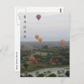 バガンバルーンビュー ポストカード (正面/裏面)