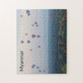 バガン上空の風船 ジグソーパズル (縦)