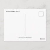 バガン上空の風船，ミャンマーハガキ ポストカード (裏面)