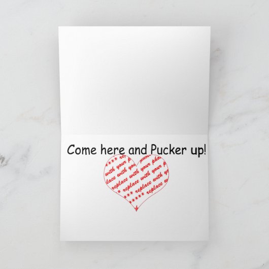 バキスをするエルがバレンタインデーに シーズンカード (内部)