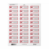 バキスをするースバレンタインデー住所 シール (フルシート)