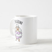 バキニビキおもしろいニプン コーヒーマグカップ (正面左)