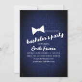 バキュラモダンパーティーテクスチャ弓 招待状 (正面)