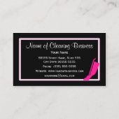 バキュームピンクガーリーとブラックハウスキーピングサービス 名刺 (裏面)