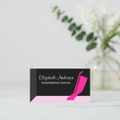 バキュームピンクガーリーとブラックハウスキーピングサービス 名刺 (スタンド正面)