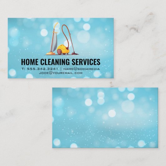 バキューム |クリーニングサービス 名刺 (正面/裏面)