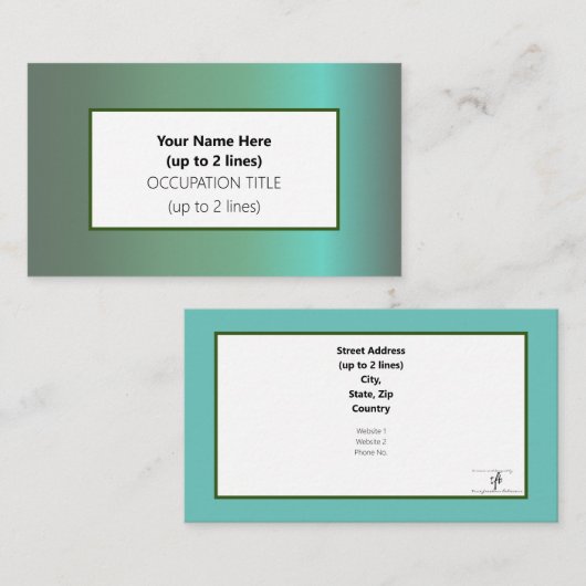 バギオモーニング 名刺 (正面/裏面)