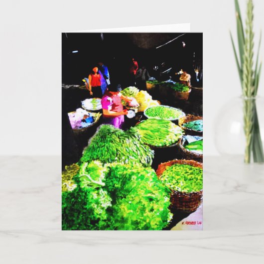 バギオ市場グリーティングカード カード (正面)